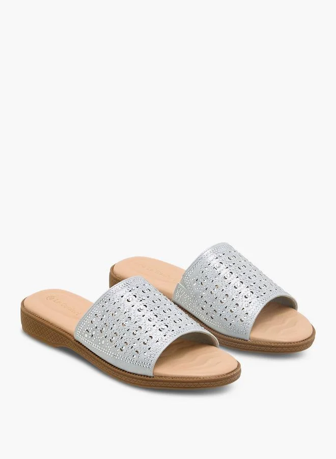 لو كونفورت صنادل نسائية مزينة ومفرغة سهلة الارتداء تشكيلة رمضان